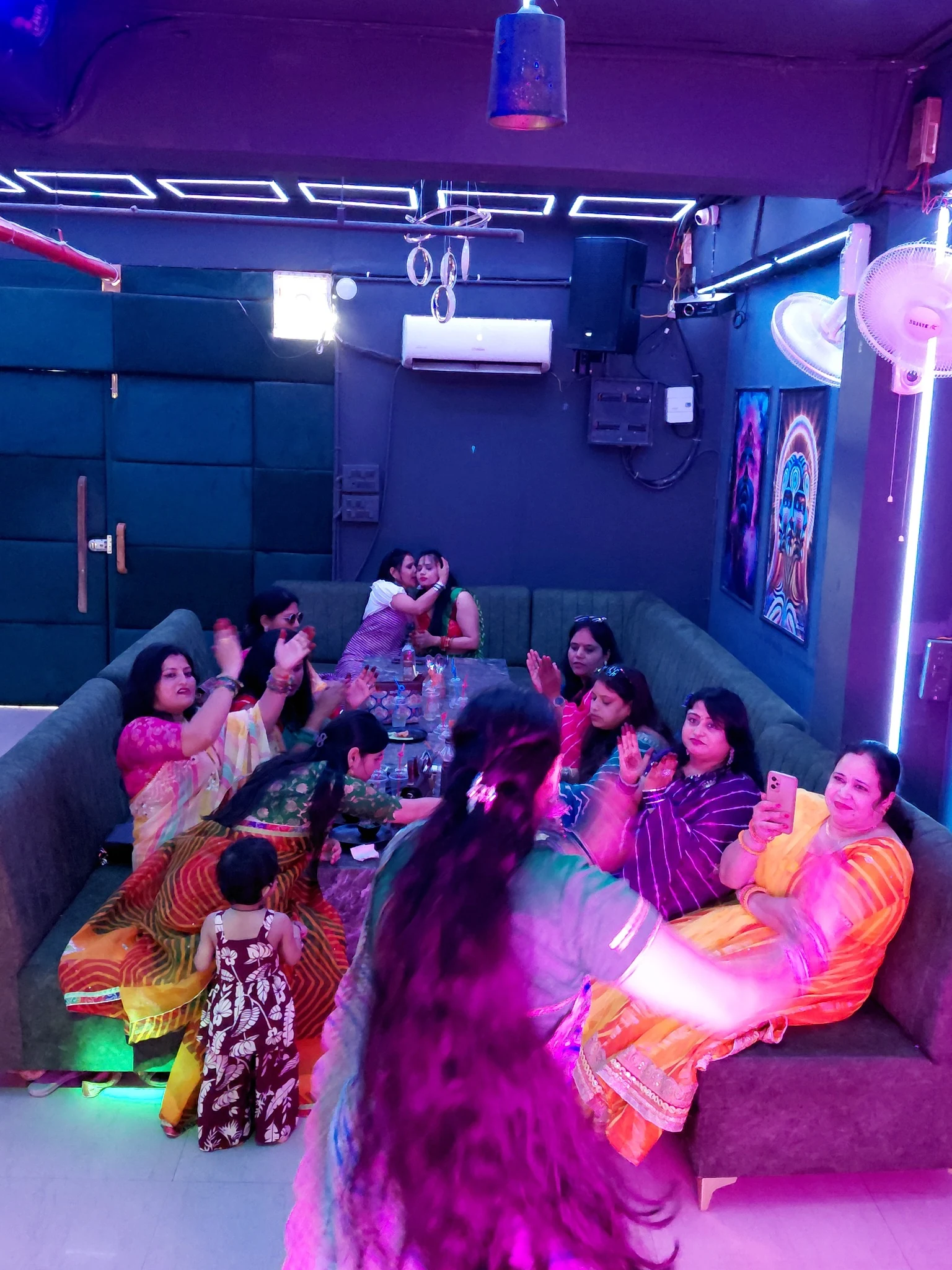 Kitty Party ladies group enjoying celebration at Club Clyrova Jaipur