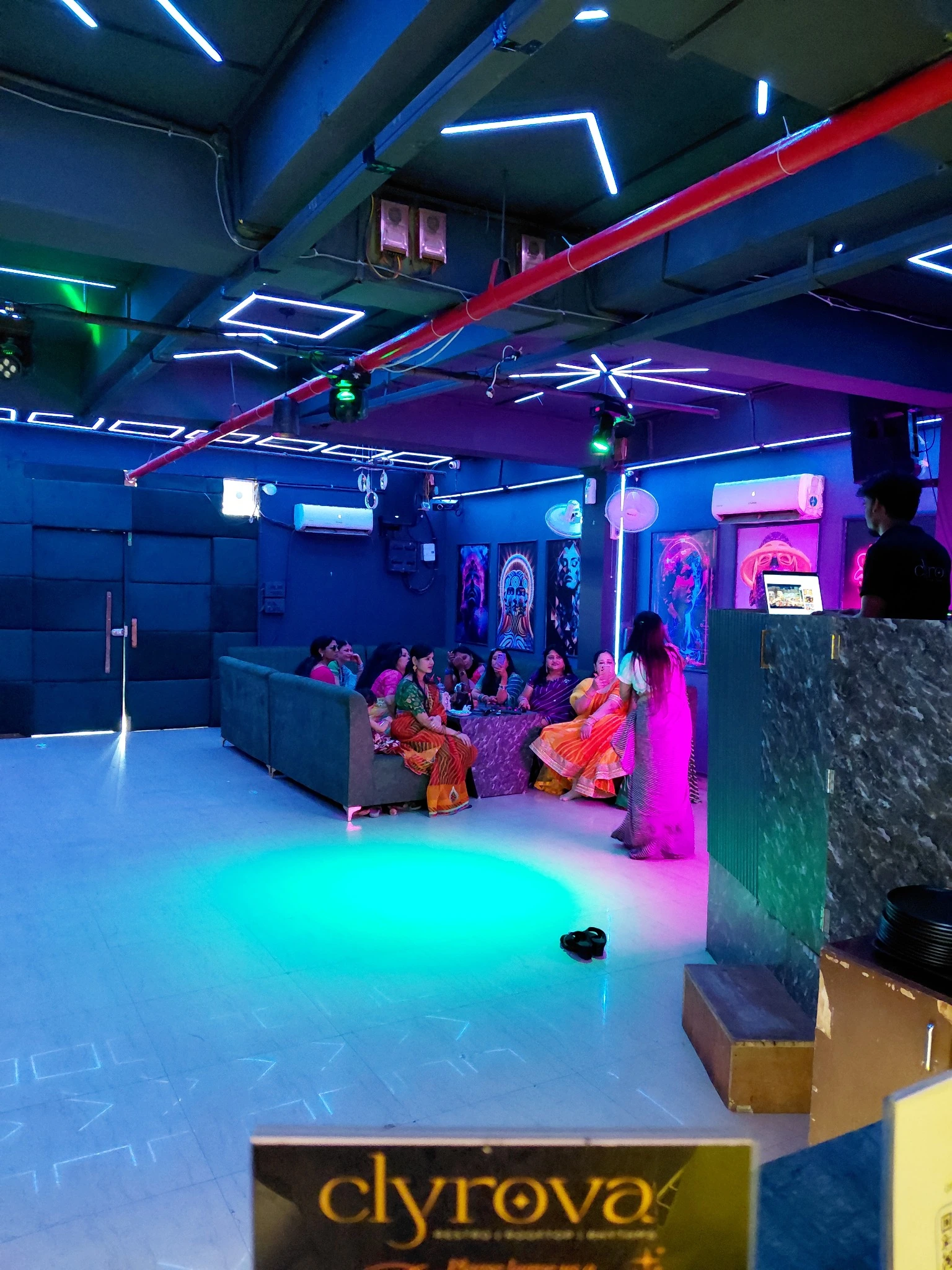 Real Kitty Party group inside Club Clyrova behind WTP Jaipur