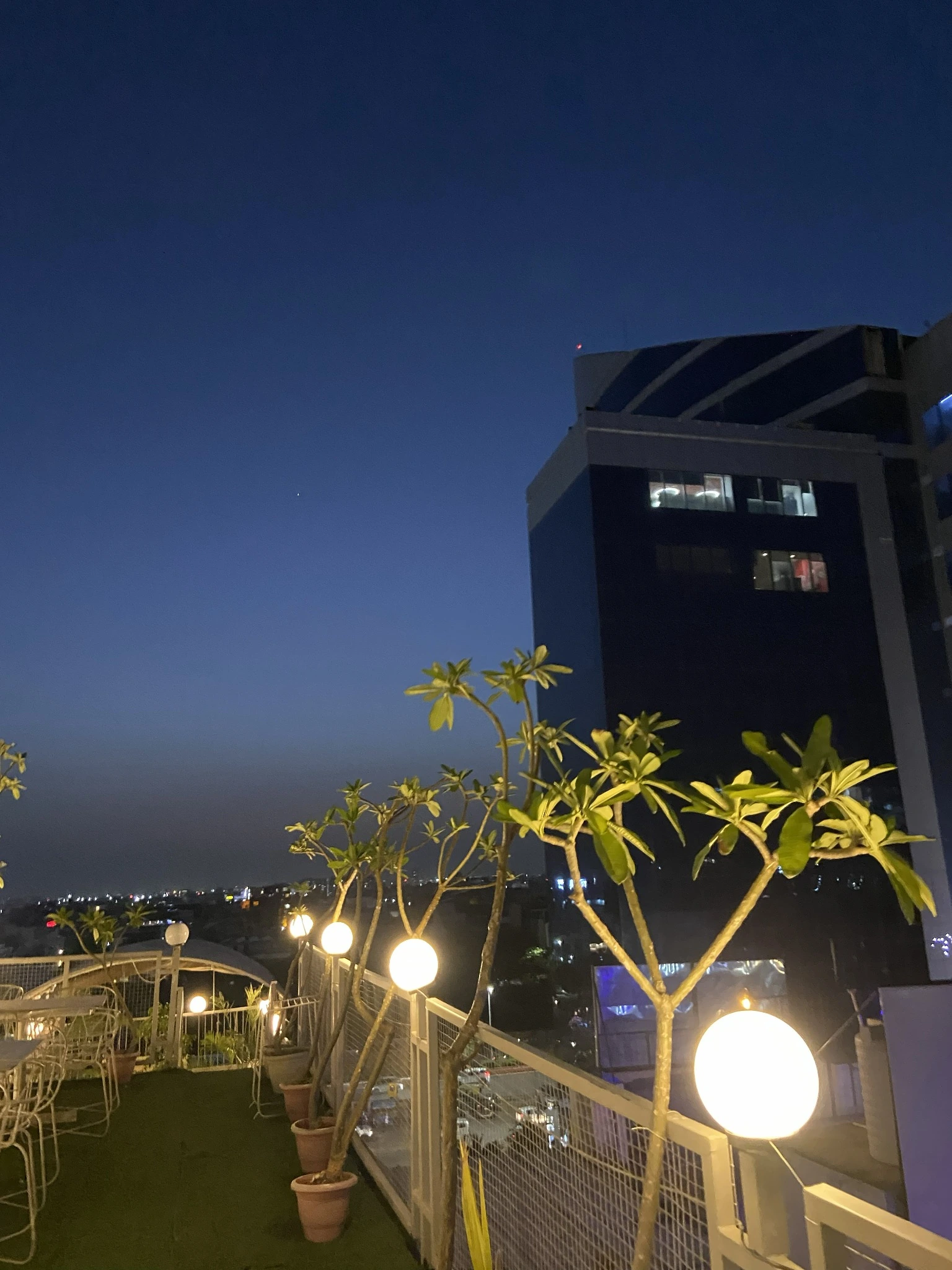 Club Clyrova rooftop skyline view from upper deck